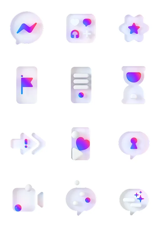 Messenger brand icon system
